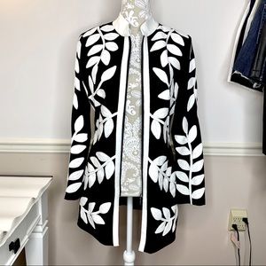 Black and white statement jacket